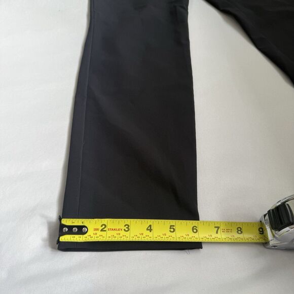 THEORY Thaniel Kenett Pants Size 8 Black Pull On Tapered Trousers Stretch Casual - Picture 8 of 14